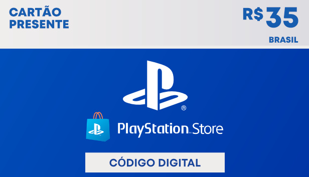 R$35 PlayStation Store - Cartão Presente Digital (Playstation 4 & Playstation 5)