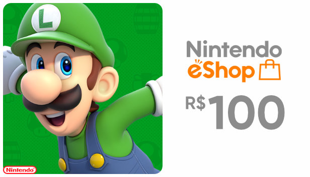 Nintendo - Gift Card Digital 100 Reais (Switch)