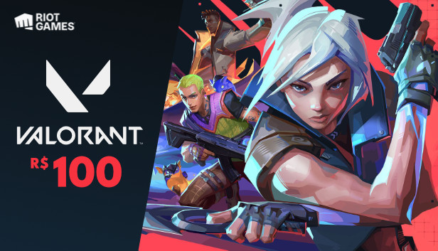 Riot Valorant R$100 - Gift Card Digital (PC)