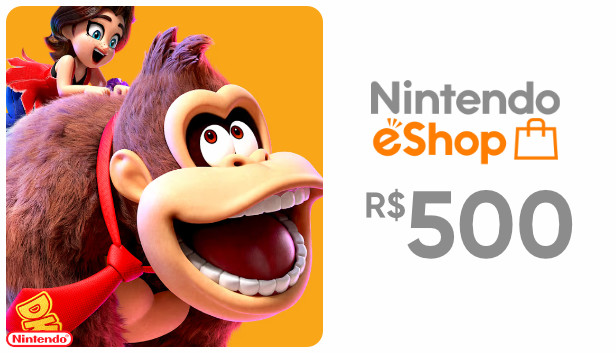 Nintendo - Gift Card Digital 500 Reais (Switch & Switch 2)