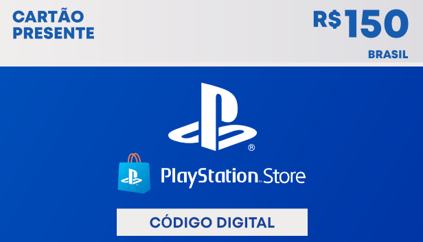 R$150 PlayStation Store - Cartão Presente Digital (Playstation 4 & Playstation 5)