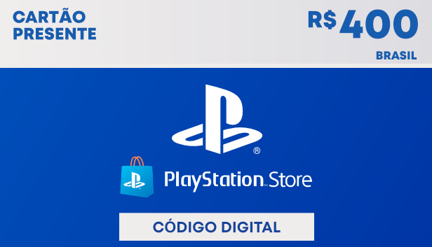 R$400 PlayStation Store - Cartão Presente Digital (Playstation 4 & Playstation 5)