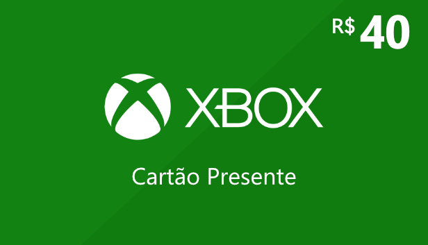 Xbox R$40 - Cartão Presente Digital (Xbox One & Xbox Series X|S)