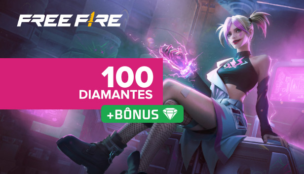 Free Fire - 100 Diamantes +10% de Bônus (Android & IOS)