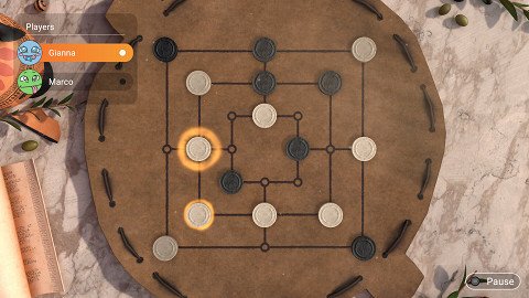 Backgammon + Mühle + Dame