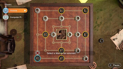 Backgammon + Mühle + Dame