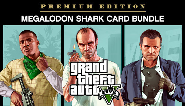 Grand Theft Auto V: Premium Edition & Megalodon Shark Card Bundle