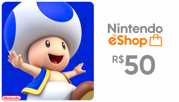 Nintendo - Gift Card Digital 50 Reais